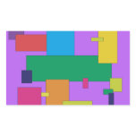 Retro Rectangle Sticker