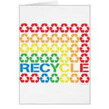 retro recycle greeting cards