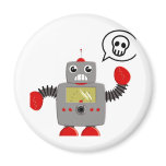 Retro Red Claw Robot magnets