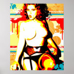 Retro Redhead - Vintage Retro posters