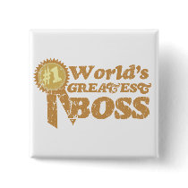 Retro Ribbon Great Boss Button