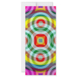 retro ring pattern rack cards