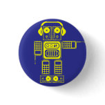 Retro Robot (Blue) Flair Button