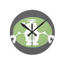 Retro Robot - Green Spotlight