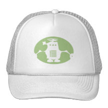Retro Robot - Green Spotlight Hats