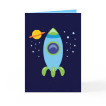 Retro Rocket Cards