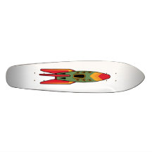 Retro Rocket - Colour Skateboard Deck