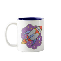 Retro Rocket Mug