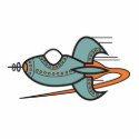 retro rocket photo sculptures
