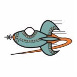 retro rocket photo sculptures