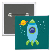 Retro Rocket Pins