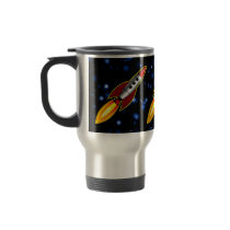 Retro Rockets - Customised Coffee Mug