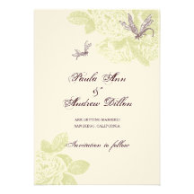 Retro Rose Save the Date Personalized Announcement