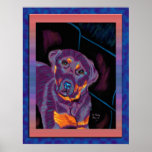 Retro Rottie poster