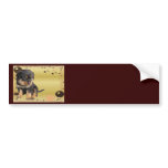 Retro Rottweiler Party bumper stickers