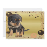 Retro Rottweiler Party Custom Announcement
