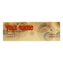Retro rounds Mini Business Card