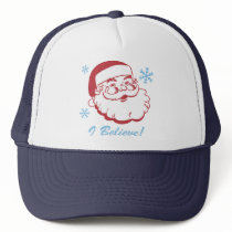 Retro Santa Believe Mesh Hats