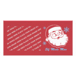 Retro Santa Elf Made Man Personalized Photo Card