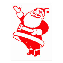 Retro Santa Gift Tag