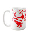 Retro Santa mugs