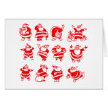 Retro Santas Cards