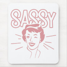 Retro Sassy Attitude Mousepad