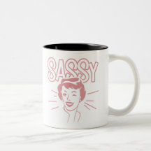 Retro Sassy Attitude Mugs