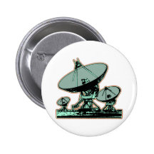 Retro Satellite Dish Pin