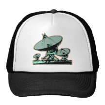 Retro Satellite Dish Trucker Hat