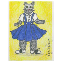 Retro school girl custom flyer