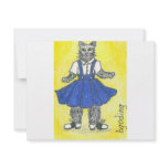 Retro school girl custom invitations