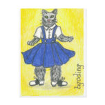 Retro school girl post cards