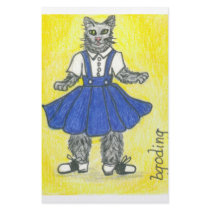 Retro school girl stationery