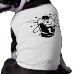 Retro Sci-Fi Robot Head - Black & White pet clothing