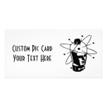 Retro Sci-Fi Robot Head - Black & White photo cards