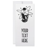 Retro Sci-Fi Robot Head - Black & White rack cards