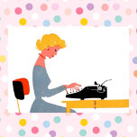 Retro Secretary, Administrative Professional Day Greeting Card