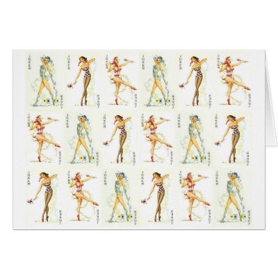 Retro Sexy Jokers Cards by JuJuGarden