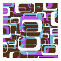 Retro Shapes Pattern Acrylic Cut Out