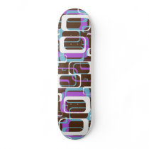 Retro Shapes Pattern Skateboard Decks