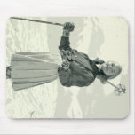 RETRO SKI GIRL SPORT mousepads