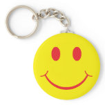 Retro Smiley Key Chain
