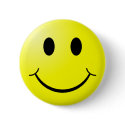 Retro Smiley Pin buttons
