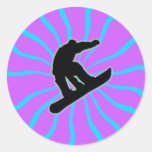 RETRO SNOWBOARDER STICKER