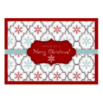 Retro Snowflakes Gift Tag 2