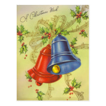 Retro Snowman Christmas Post Card
