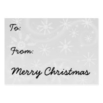 Retro Snowman Gift Tag
