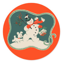 Retro Snowman