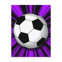 RETRO SOCCER BALL POSTCARD